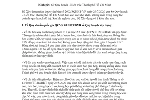 Công văn 5078/BXD-QHKT 2020 hướng dẫn trong công tác quản lý quy hoạch đô thị