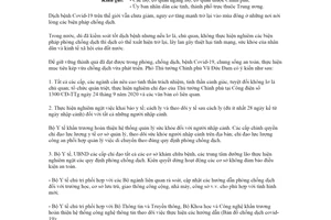 Công văn 8627/VPCP-KGVX 2020 tăng cường phòng chống dịch Covid-19