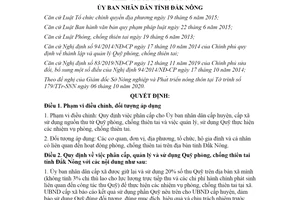 Quyết định 21/2020/QĐ-UBND phân cấp quản lý và sử dụng Quỹ phòng chống thiên tai Đắk Nông