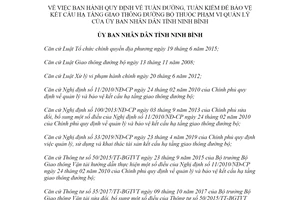 Quyết định 26/2020/QĐ-UBND bảo vệ kết cấu hạ tầng giao thông đường bộ Ủy ban tỉnh Ninh Bình