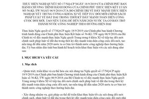 Kế hoạch 106/KH-UBND 2020 thực hiện Nghị quyết 17/NQ-CP tỉnh Tuyên Quang