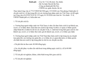 Công văn 4982/UBND-KT 2020 chi phí cách ly y tế tập trung đối với trường hợp nhập cảnh Hà Nội