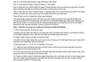 Thông tư 10/2020/TT-NHNN sửa đổi Thông tư 28/2015/TT-NHNN quản lý sử dụng chữ ký số