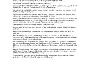 Thông tư 87/2020/TT-BTC quy chuẩn kỹ thuật quốc gia đối với thóc tẻ dự trữ quốc gia