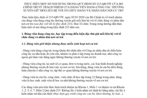 Hướng dẫn 33-HD/BTCTW 2020 thực hiện Quy định 213-QĐ/TW trách nhiệm của đảng viên