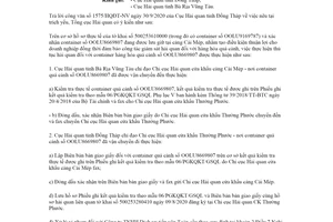 Công văn 6913/TCHQ-GSQL 2020 vướng mắc thủ tục hải quan đối với hàng hóa quá cảnh