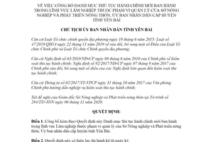 Quyết định 2803/QĐ-UBND 2020 công bố thủ tục hành chính Lâm nghiệp Sở Nông nghiệp tỉnh Yên Bái