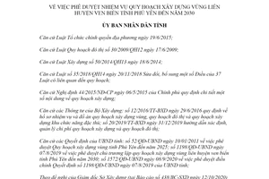 Quyết định 1943/QĐ-UBND 2020 Nhiệm vụ Quy hoạch xây dựng vùng liên huyện ven biển tỉnh Phú Yên