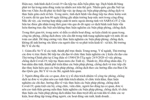 Chỉ thị 24/CT-BYT 2020 tăng cường thực hiện nghiêm các biện pháp phòng chống dịch Covid-19