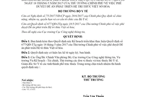 Quyết định 4886/QĐ-BYT 2020 kế hoạch Đề án Phát triển Hệ tri thức Việt số hóa