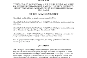 Quyết định 1079/QĐ-UBND 2020 công bố Danh mục thủ tục hành chính lĩnh vực đất đai Gia Lai