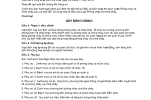 Nghị định 136/2020/NĐ-CP hướng dẫn Luật Phòng cháy và chữa cháy