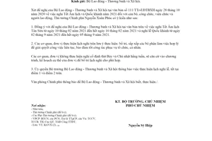 Công văn 9895/VPCP-KGVX 2020 nghỉ Tết Âm lịch và Quốc khánh 2021 của cán bộ công viên chức