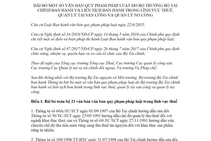 Thông tư 103/2020/TT-BTC bãi bỏ văn bản quy phạm pháp luật lĩnh vực thuế