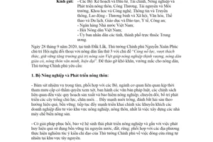 Công văn 10097/VPCP-QHĐP 2020 tháo gỡ khó khăn vướng mắc cho nông dân