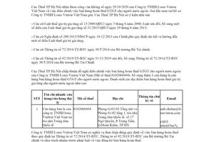 Công văn 98284/CTHN-KK 2020 điều chỉnh bán hàng hoàn thuế giá trị gia tăng cho người nước ngoài