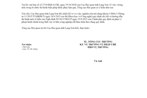 Công văn 7346/TCHQ-PC 2020 tổ chức thi hành biện pháp khắc phục hậu quả