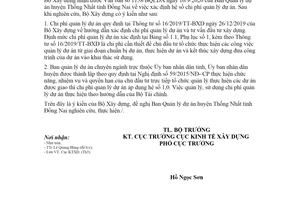 Công văn 5704/BXD-KTXD 2020 hướng dẫn chi phí quản lý dự án đầu tư xây dựng công trình