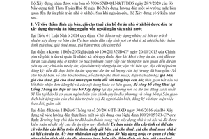 Công văn 5749/BXD-QLN 2020 hướng dẫn vướng mắc liên quan đến dự án phát triển nhà ở xã hội