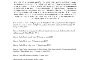 Nghị định 140/2020/NĐ-CP sửa đổi 126/2017/NĐ-CP chuyển doanh nghiệp nhà nước thành công ty cổ phần