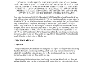 Kế hoạch 231/KH-UBND 2020 tuyên truyền thực hiện Quyết định 489/QĐ-TTg Hà Nội