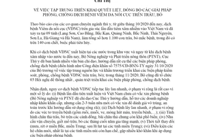 Chỉ thị 8634/CT-BNN-TY 2020 giải pháp phòng chống dịch bệnh Viêm da nổi cục trên trâu bò