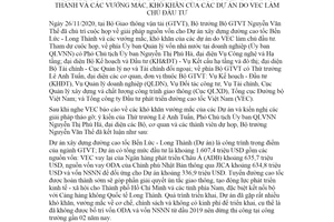 Thông báo 556/TB-BGTVT 2020 Kết luận về giải pháp nguồn vốn cho Dự án Bến Lức Long Thành