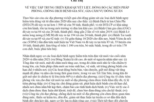 Chỉ thị 8711/CT-BNN-TY 2020 triển khai biện pháp phòng chống dịch bệnh gia súc vụ Đông Xuân