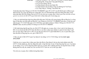 Công văn 12591/BGTVT-CQLXD 2020 Báo cáo tình hình thực hiện hoạt động đấu thầu