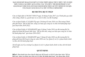 Quyết định 2464/QĐ-BTP 2020 Đề án Đổi mới hiệu quả công tác tổ chức thi hành pháp luật