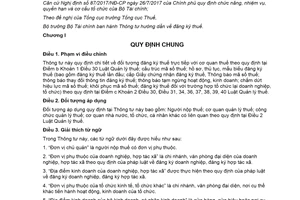 Thông tư 105/2020/TT-BTC hướng dẫn đăng ký thuế