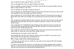 Thông tư 106/2020/TT-BTC mức thu quản lý sử dụng phí thẩm định cấp giấy phép hoạt động điện lực