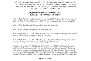 Nghị quyết 132/2020/NQ-HĐND sửa đổi quy định phân cấp sử dụng tài sản công của tỉnh Gia Lai