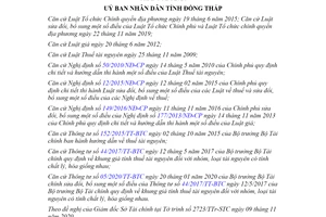 Quyết định 27/2020/QĐ-UBND Bảng giá tính thuế tài nguyên tỉnh Đồng Tháp năm 2021