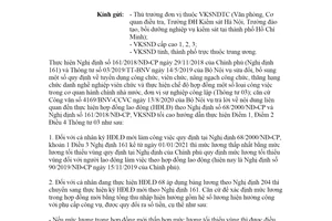 Công văn 5582/VKSTC-V15 2020 thực hiện chế độ đối với hợp đồng lao động theo Nghị định 68/2000/NĐ-CP