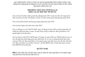 Nghị quyết 130/2020/NQ-HĐND kinh phí thực hiện công tác thăm dò khai quật khảo cổ tỉnh Gia Lai