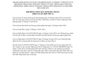 Nghị quyết 11/2020/NQ-HĐND bãi bỏ Nghị quyết 10/2013/NQ-HĐND tỉnh Sóc Trăng