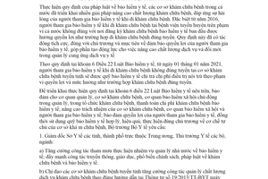 Chỉ thị 25/CT-BYT 2020 tiếp tục tăng cường quản lý nâng cao chất lượng khám chữa bệnh bảo hiểm y tế