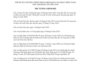 Quyết định 2200/QĐ-TTg 2020 phê duyệt Chương trình trọng điểm quốc gia phát triển Toán học