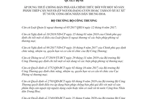 Quyết định 3390/QĐ-BCT 2020 áp dụng thuế chống bán phá giá đối với thép cán nguội từ Trung Hoa