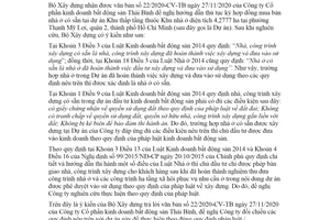 Công văn 5989/BXD-QLN 2020 hướng dẫn thủ tục ký hợp đồng mua bán nhà ở có sẵn tại dự án