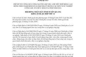 Nghị quyết 73/NQ-HĐND 2020 tổng số người làm việc theo Nghị định 68/2000/NĐ-CP Tuyên Quang