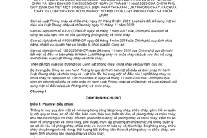 Thông tư 149/2020/TT-BCA hướng dẫn Luật Phòng cháy và chữa cháy