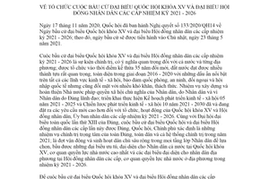 Chỉ thị 02/CT-TTg 2021 tổ chức cuộc bầu cử đại biểu Quốc hội khóa XV đại biểu Hội đồng nhân dân 2021 2026