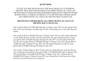 Quyết định 09/QĐ-BCĐ389 2021 sửa đổi Quyết định 899/QĐ-BCĐ389 hoạt động Văn phòng chống buôn lậu