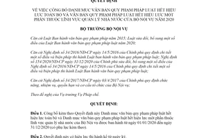 Quyết định 56/QĐ-BNV 2021 công bố văn bản quy phạm pháp luật hết hiệu lực toàn bộ quản lý của Bộ Nội vụ