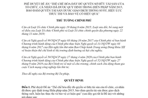 Quyết định 120/QĐ-TTg 2021 Thể chế hóa đầy đủ quyền sở hữu tài sản của tổ chức quy định trong Hiến pháp