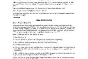 Nghị định 35/2021/NĐ-CP hướng dẫn Luật Đầu tư theo phương thức đối tác công tư