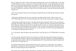 Công văn 330/TCHQ-GSQL 2021 thực hiện Công văn 119/TCHQ-GSQL