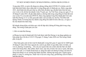 Chỉ thị 05/CT-TTg 2021 biện pháp cấp bách phòng chống dịch COVID19